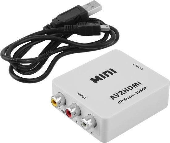 slijm Krankzinnigheid Meedogenloos Heble TULP naar HDMI adapter - AV naar HDMI converter- Wit | bol.com