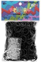 Rainbow Loom Elastiekjes - Zwarte Bandjes - 600 stuks | bol.com