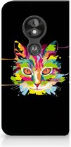 Motorola Moto E5 Play Uniek Standcase Hoesje Cat Color