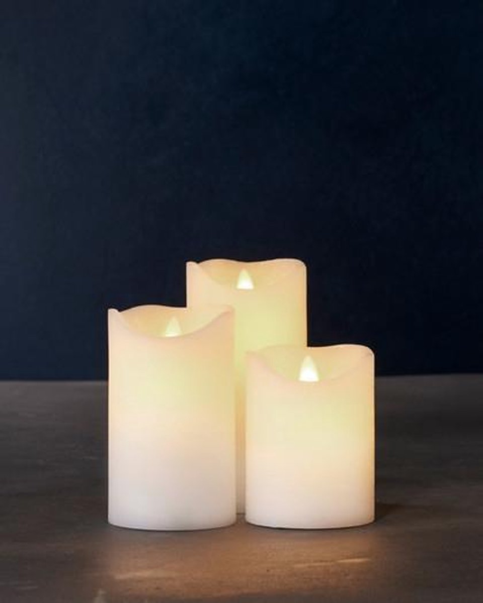 Sirius Exclusive Waxine LED kaarsen (set van 3) - Wit
