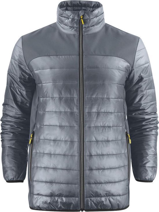 Printer quilted jacket Expedition man - 2261057 - Staalgrijs - maat 4XL
