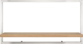 d-Bodhi -shelfmate - type a - wandbox - eikenhout - stainless steel frame (esf))