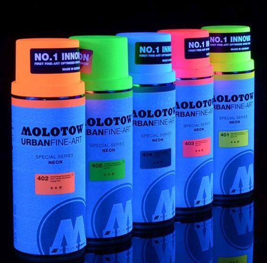 Molotow Fine Art Acryl Spray: Neon Geel - 400ml spuitbus plastic,... bol.com
