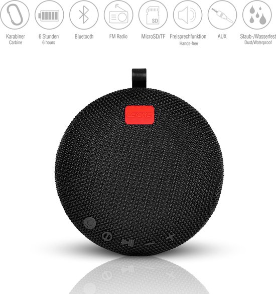 Waar Een goede vriend Antagonist Bluetooth Speaker met Ronde Clip | bol.com