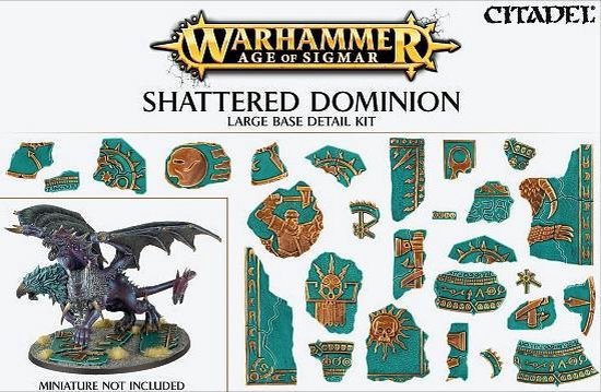 Afbeelding van het spel Age of Sigmar Shattered Dominion Large Base Detail Kit