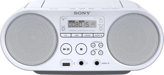 collegegeld plastic talent Sony ZS-PS50 - Radio/CD-speler - Wit | bol.com
