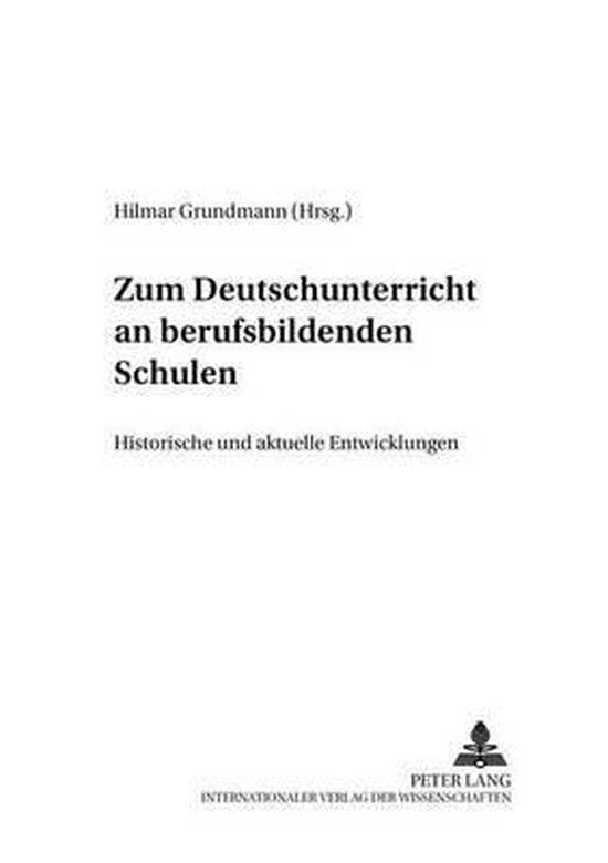 Zum Deutschunterricht an berufsbildenden Schulen - cover