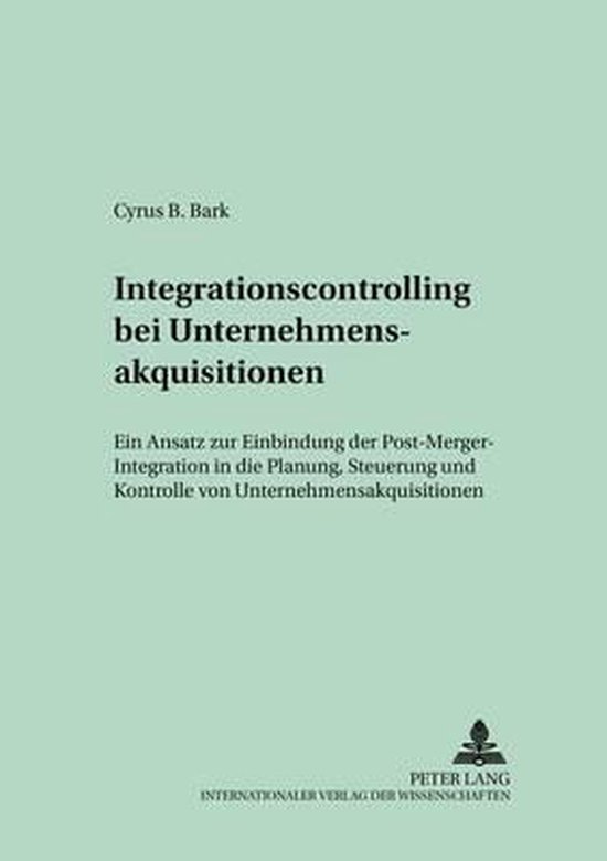 Integrationscontrolling bei Unternehmensakquisitionen - cover