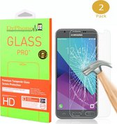 DrPhone 2 x J7 2017 Glas - Glazen Screen protector - Tempered Glass 2.5D 9H (0.26mm)