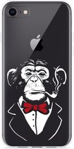 Cazy Design Hoesje - Geschikt voor iPhone 8 - Chimp Smoking