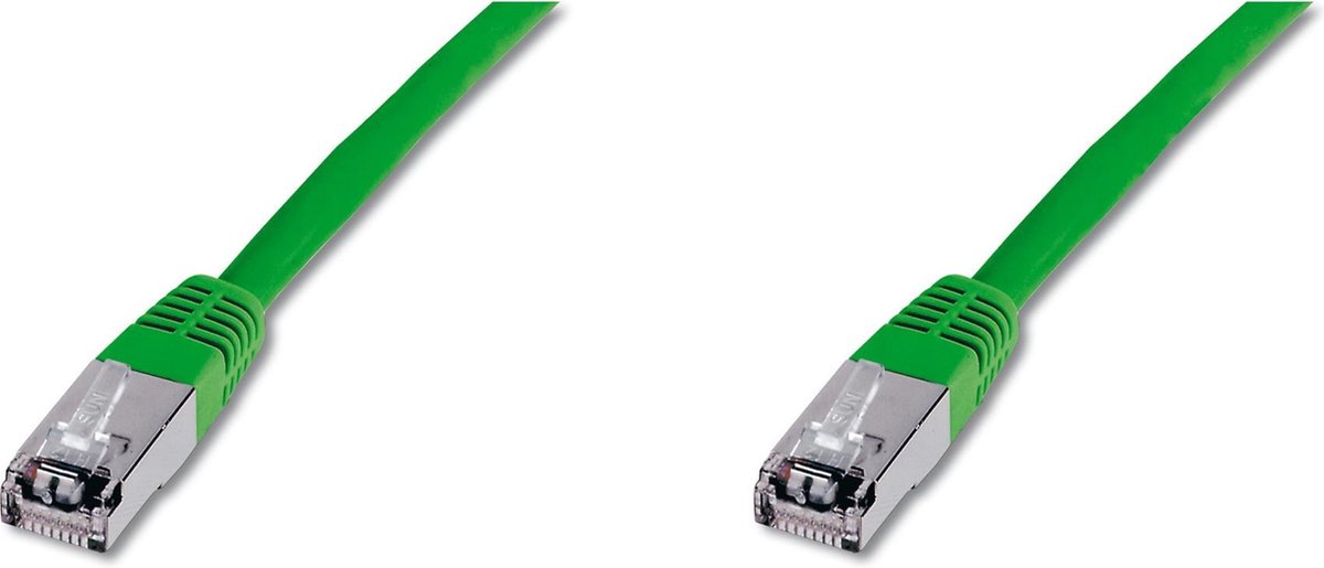 Digitus DK-1531-050/G RJ45 Netwerkkabel, patchkabel CAT 5e SF/UTP 5.00 m Groen 1 stuk(s)