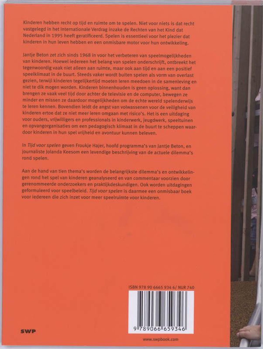 Tijd voor spelen - back cover