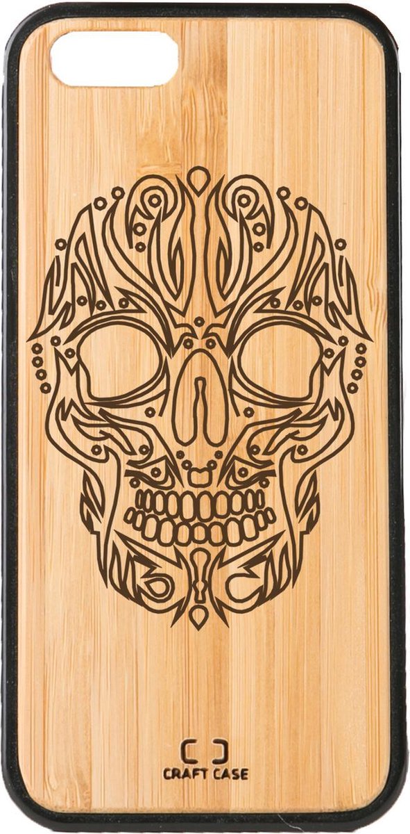 Bamboe telefoonhoesje Skull - Craft Case - Iphone 5