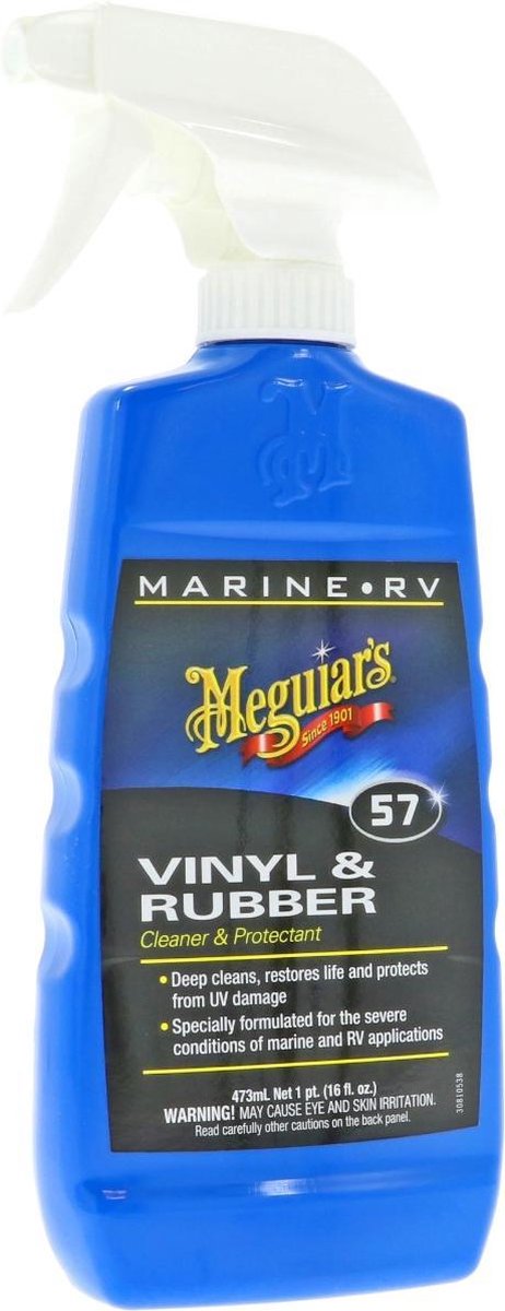 Meguiar's Marine Vinyl & Rubber Cleaner - Autoschoonmaakmiddel - 500ml - Glans & Bescherming - Extra beschermign