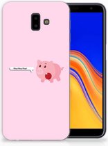 Geschikt voor Samsung Galaxy J6 Plus (2018) Uniek TPU Hoesje Pig Mud