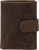 Old West - Leer - Cardprotector - Creditcardhouder - Pasjeshouder - 11 pasjes - RFIDpr - Donkerbruin