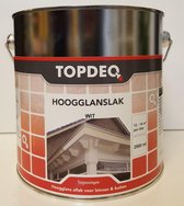 Topdeq High Gloss Paint - Peinture - Haute brillance - Blanc - 2.5L