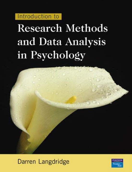 Introduction to Research Methods and Data Analysis in Psycho ... - cover