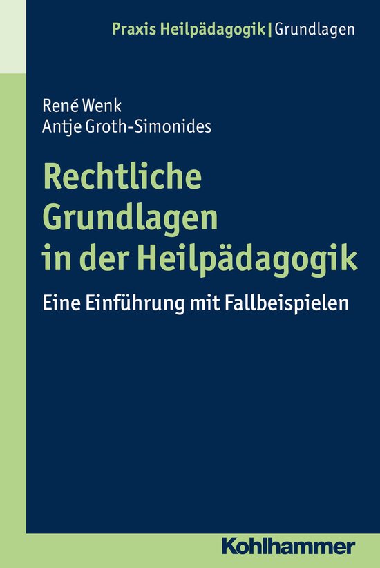 Rechtliche Grundlagen in der Heilpädagogik - cover