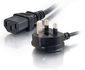 C2G 5m Power Cable electriciteitssnoer Zwart BS 1363 C13 stekker