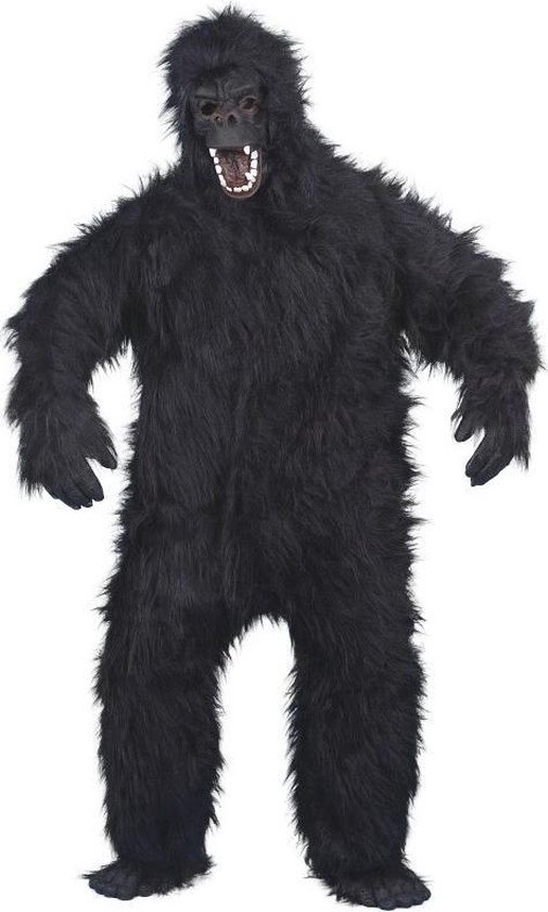 Gorilla apen verkleed kostuum/ dierenpak - zwart - voor volwassenen