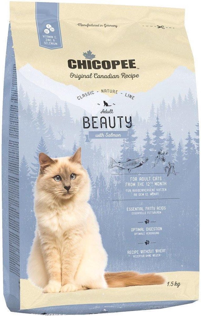 Chicopee CNL Kattenvoer Beauty Zalm Inhoud - 1,5 kg