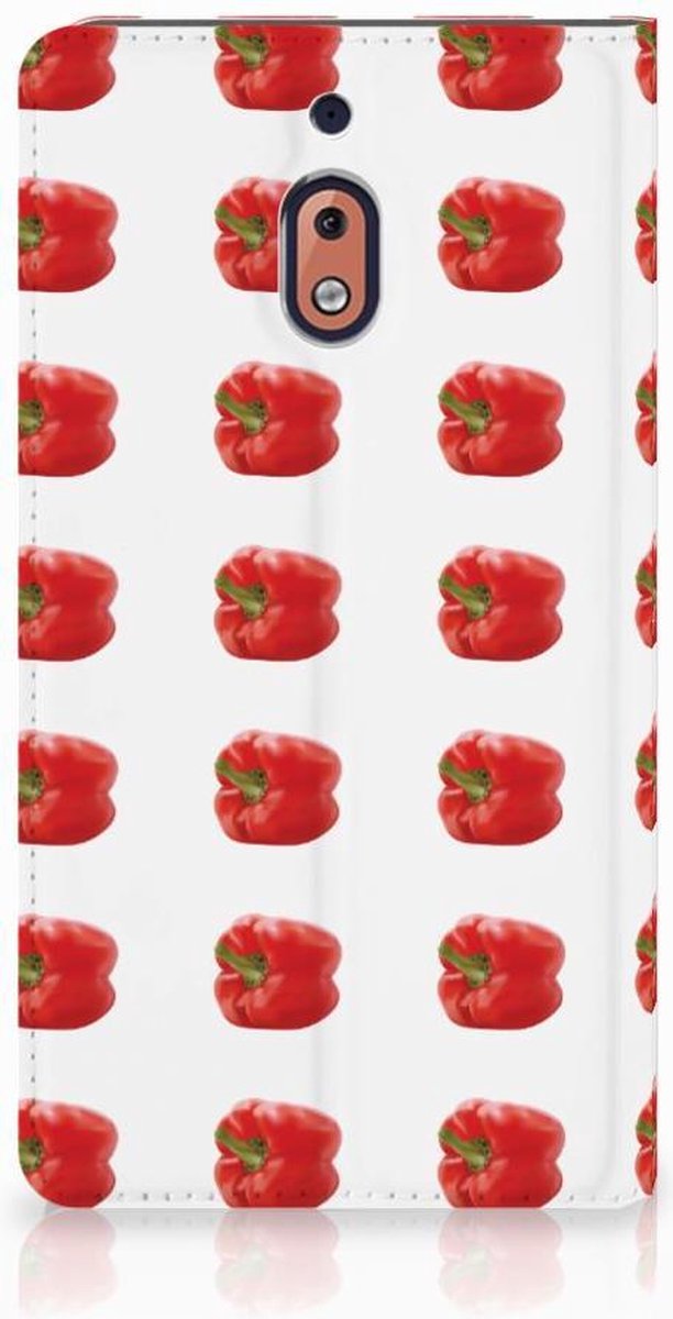 Nokia 2.1 2018 Flip Style Cover Paprika Red
