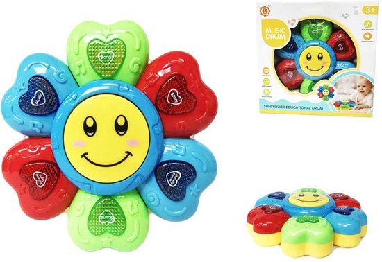 Schots uitlokken kruising Sunflower Educatieve Speelgoed Drum voor peuters / Baby's + incl.  batterijen | bol.com
