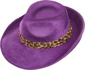 Toppers Carnaval Paarse Pimp hoed volwassenen - Pooier verkleed accessoires