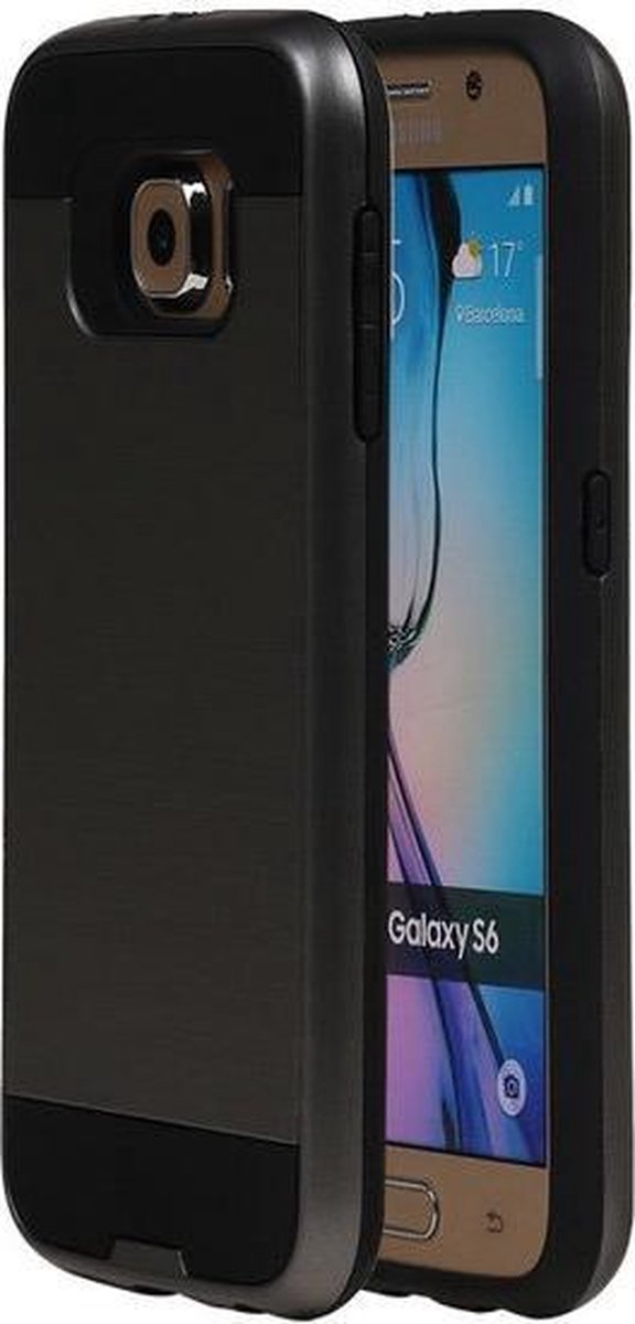 Grijs BestCases Tough Armor TPU back cover hoesje voor Samsung Galaxy S6