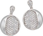 Orphelia Oorbel Open Ball Micro Pave Sterling Zilver 925