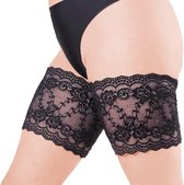 Caresse basic lace dijenbanden kleur: zwart maat: dijomvang 49-52cm