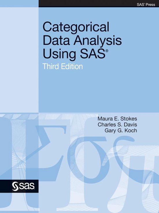 Categorical Data Analysis Using SAS, Third Edition - cover
