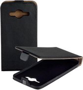 Lelycase Zwart Samsung Galaxy Core 2 Eco Leather Flip Case Hoesje