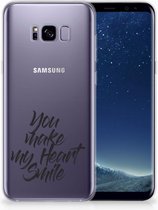 Geschikt voor Samsung Galaxy S8 Plus TPU siliconen Hoesje Design Heart Smile