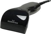 Manhattan 401517 USB-Kit Barcodescanner Kabel 1D Zwart Handmatig USB