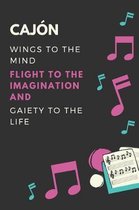 Caj n Wings to the mind Flight to the imagination and Gaiety to the life
