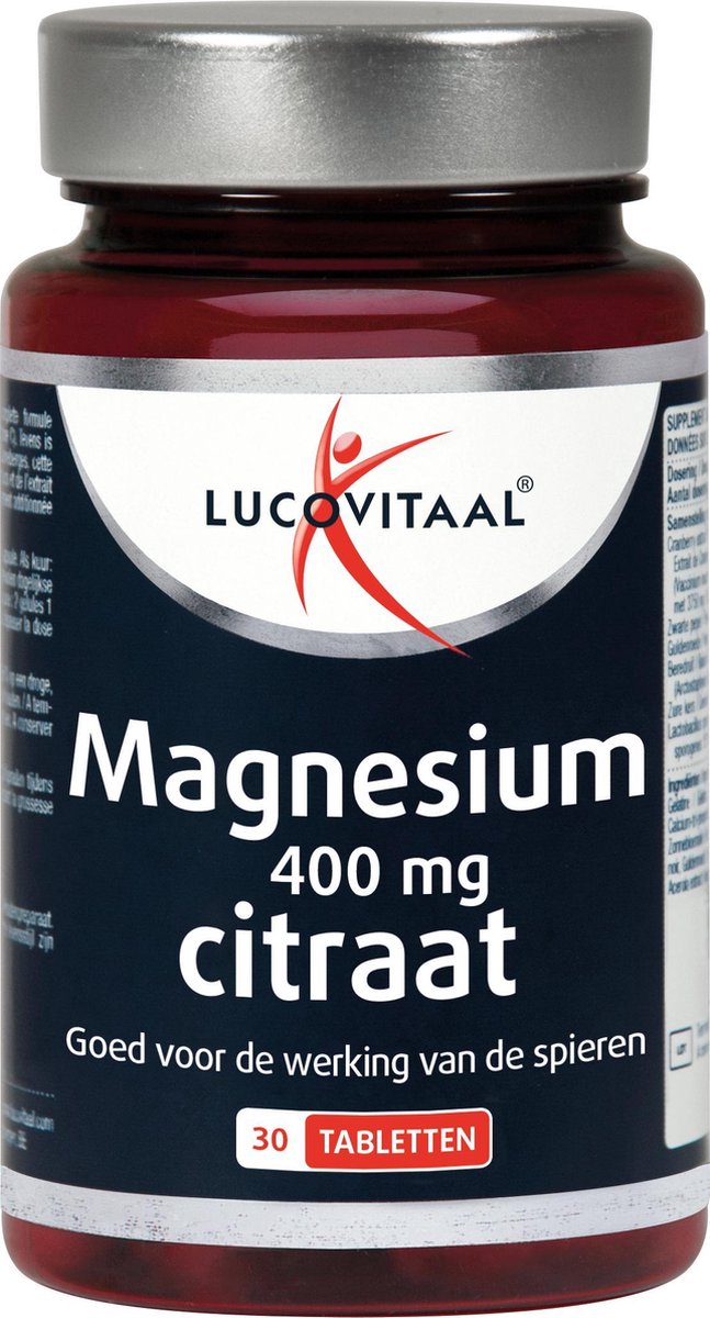 Goedkoopste Lucovitaal - Magnesium Citraat tabletten - 30 tabletten - Voedingssupplementen
