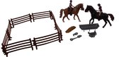 Jonotoys Paardenspeelset Bruin/zwart 21-delig