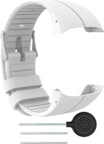 Siliconen Horloge Band Voor Polar M430 & M400-  Armband / Polsband / Strap Bandje / Sportband - Wit