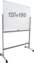 Whiteboard verrijdbaar 120 x 180 cm - Dubbelzijdig - Magnetisch