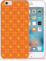 Geschikt voor iPhone 6 | 6S Backcover Design Batik Orange