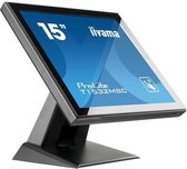 iiyama ProLite T1532MSC-B5X touch screen-monitor 38,1 cm (15") 1024 x 768 Pixels Multi-touch Zwart