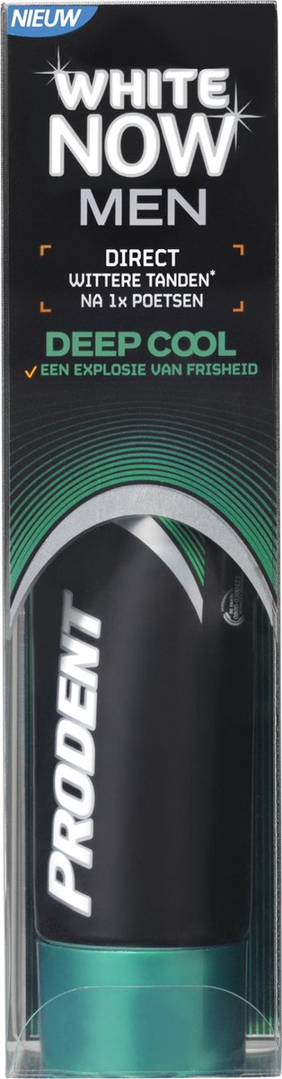 Prodent White Now Men Deep Cool - 75 ml - Tandpasta - Prodent