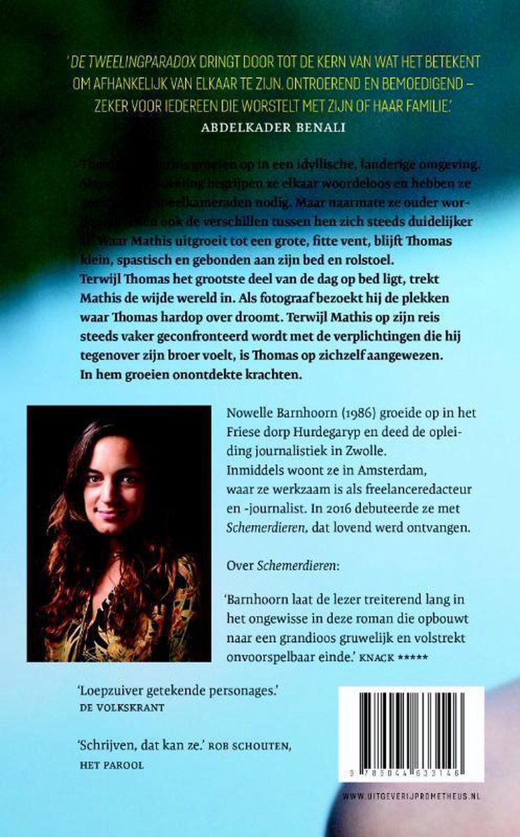 De tweelingparadox - back cover