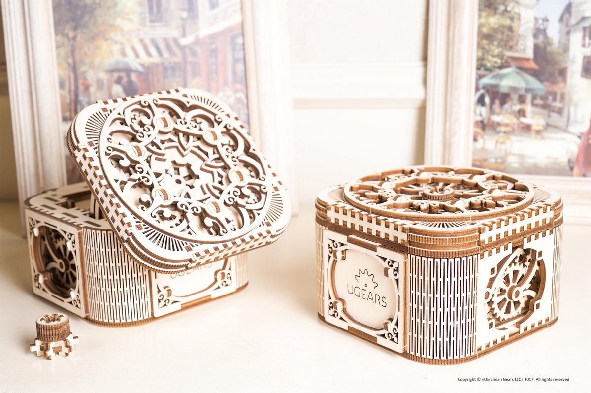 UGEARS Houten 3D Model - Juwelendoosje — afbeelding 18