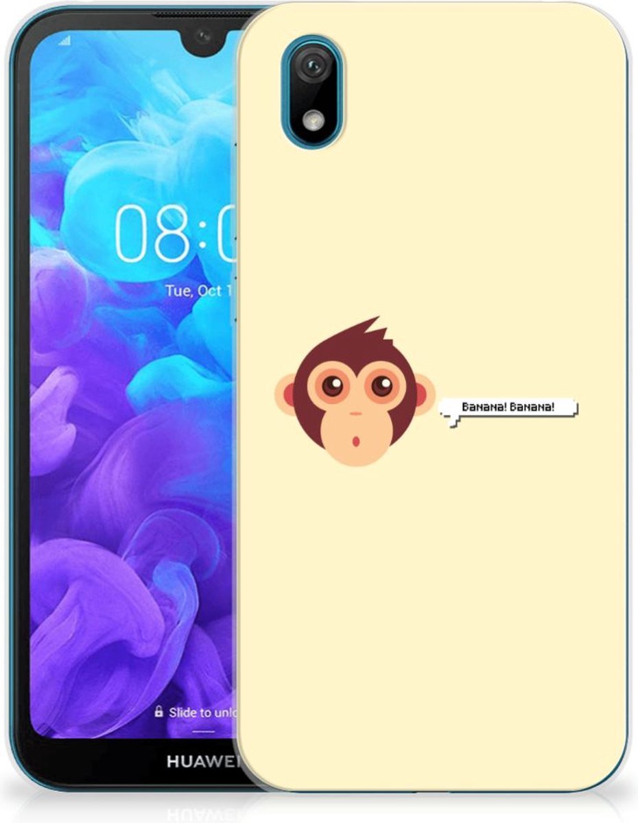 Huawei Y5 (2019) Telefoonhoesje met Naam Monkey