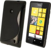 Nokia Lumia 625 Luxe back silicone gel hoesje zwart