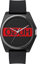 HUGO HU1520015 #PLAY -  Polshorloge - Rubber - Zwart - Ø 40 mm