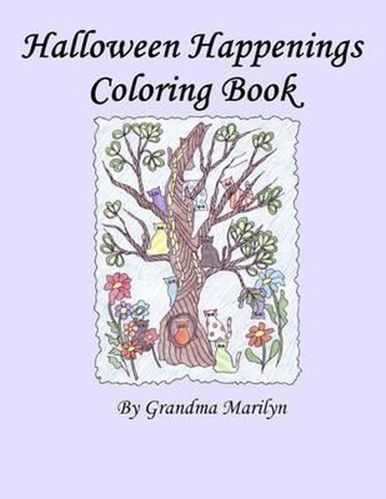 Halloween Happenings Coloring Book - cover